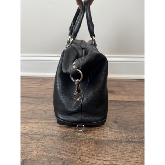 Coach Large Ashley F15447 Black Leather Satchel *Missing Shoulder Strap* - Picture 3 of 13